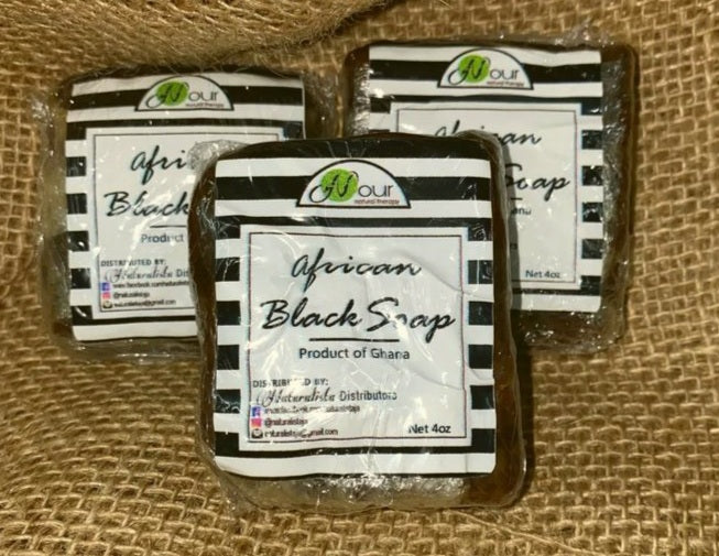 Raw African Black Soap