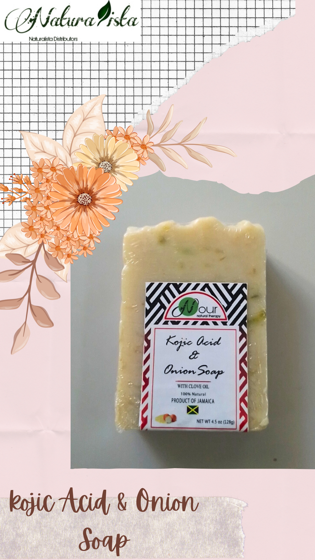 Nour Natural Therapy Kojic Acid & Onion Soap