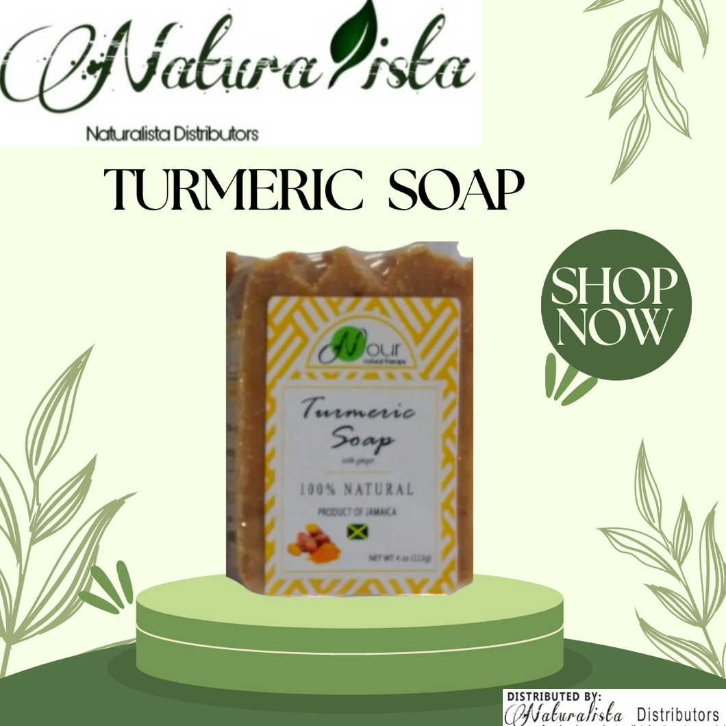 Nour Natural Therapy Turmeric With Ginger Face and Body Soap