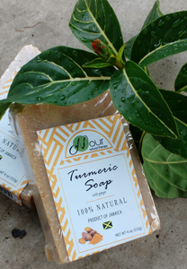 Nour Natural Therapy Turmeric With Ginger Face and Body Soap
